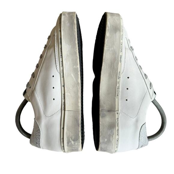 Golden Goose Women's Hi Star with star and metallic silver heel Size 39/ US 9 - Picture 9 of 16